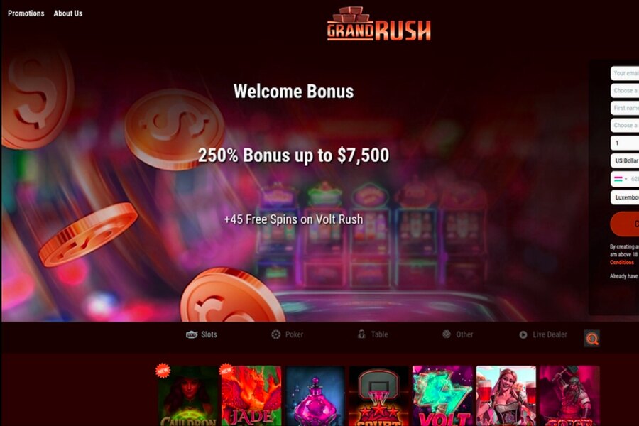 Grand Rush Casino No Deposit Bonus Explained